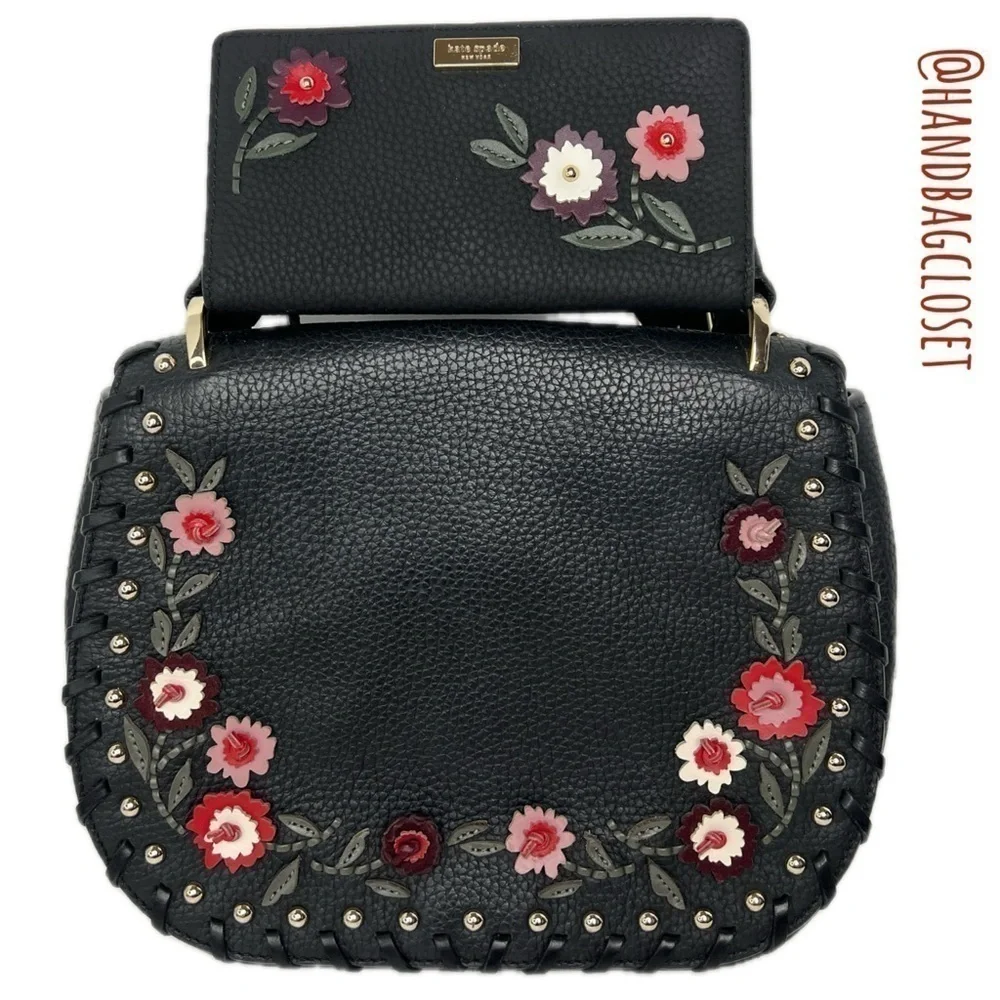KATE SPADE Daniels Drive Tressa Shoulder Madison Avenue Flower Wallet and Bag